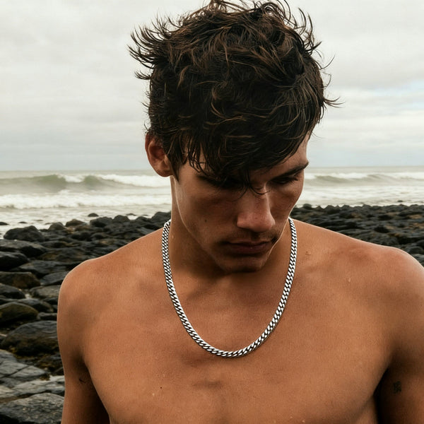 Platinum Cuban Link Chain - 3-8mm