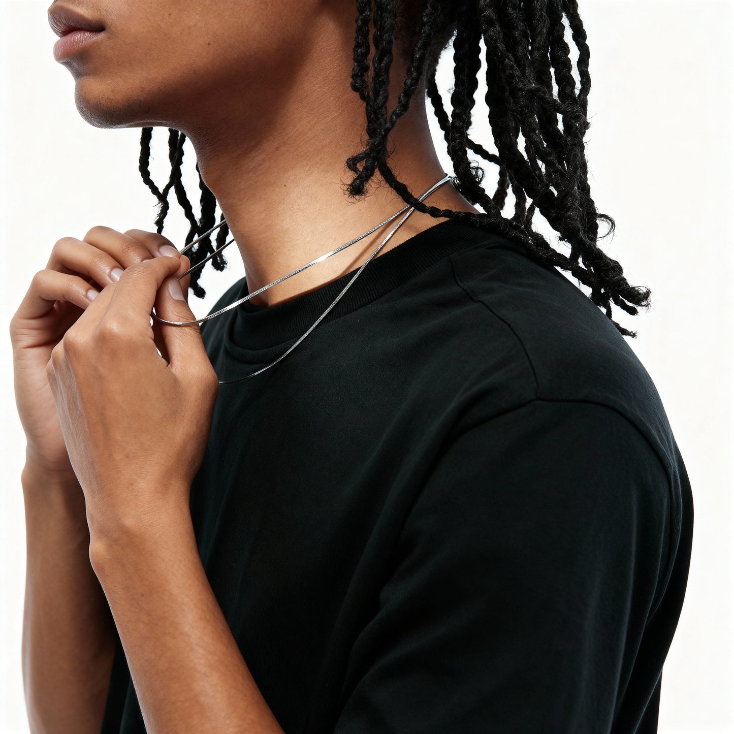 Ultra Thin Silver Snake Chain - 1-1.2mm