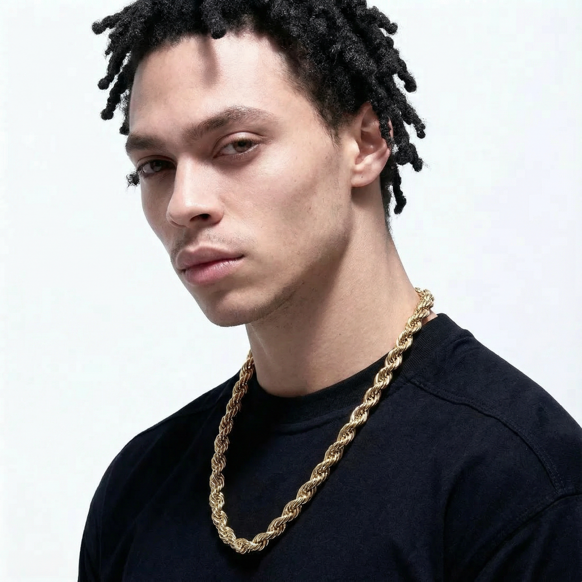 18K Gold Twisted Rope Chain - 3-8mm