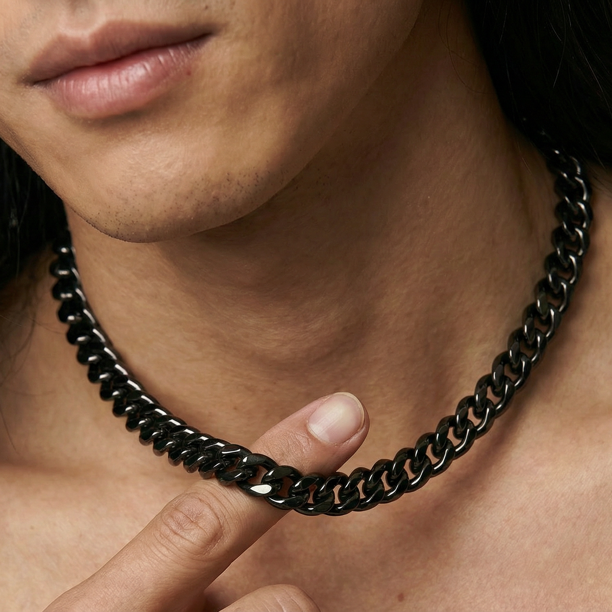 Black Cuban Link - 3-8mm
