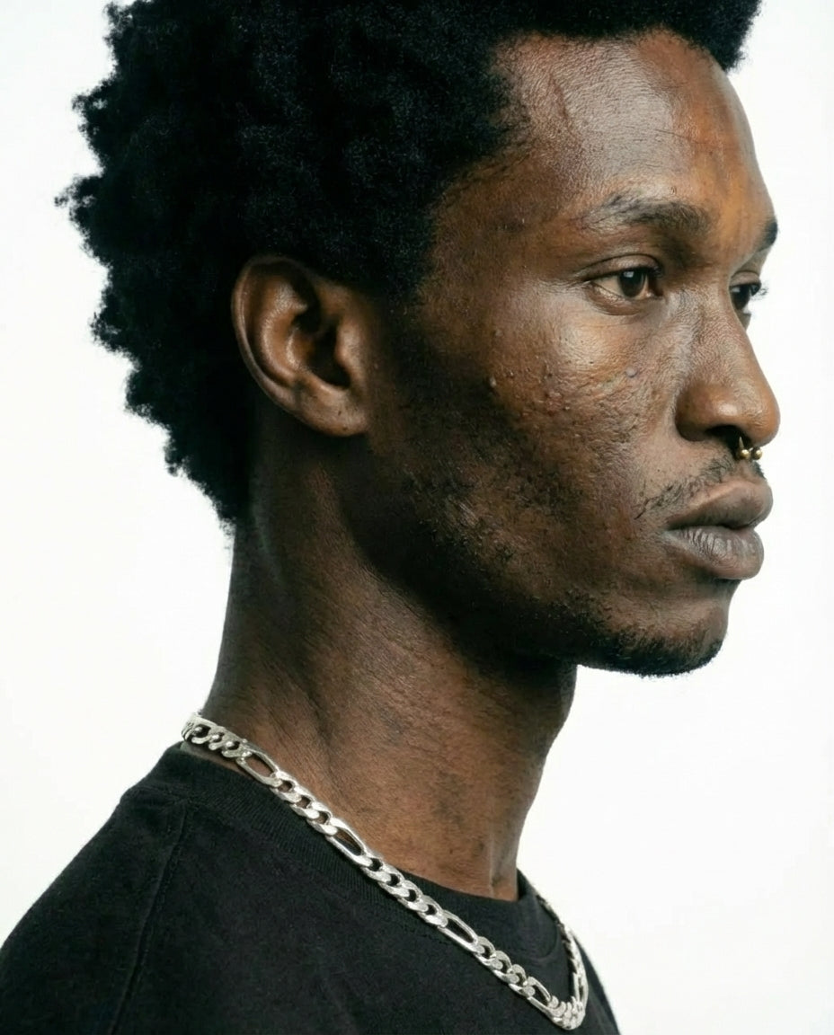 Silver Figaro Chain - 3-8mm