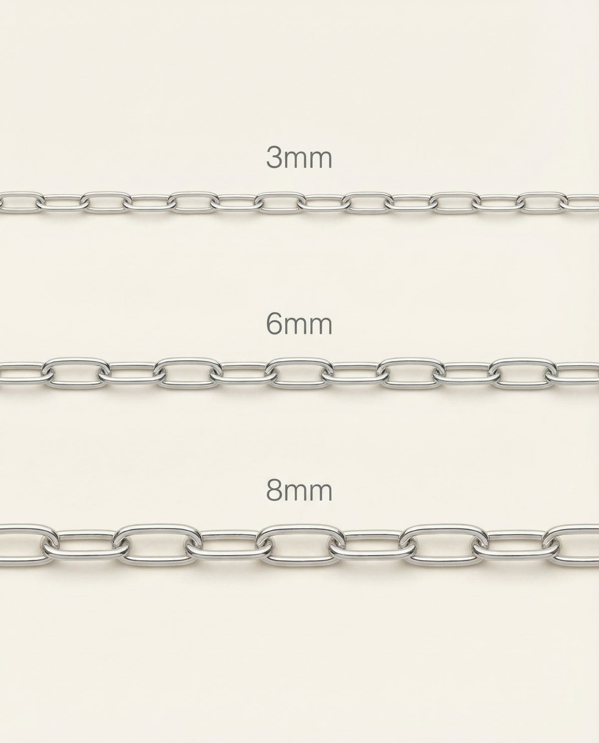 Paperclip Chain - 3-8mm