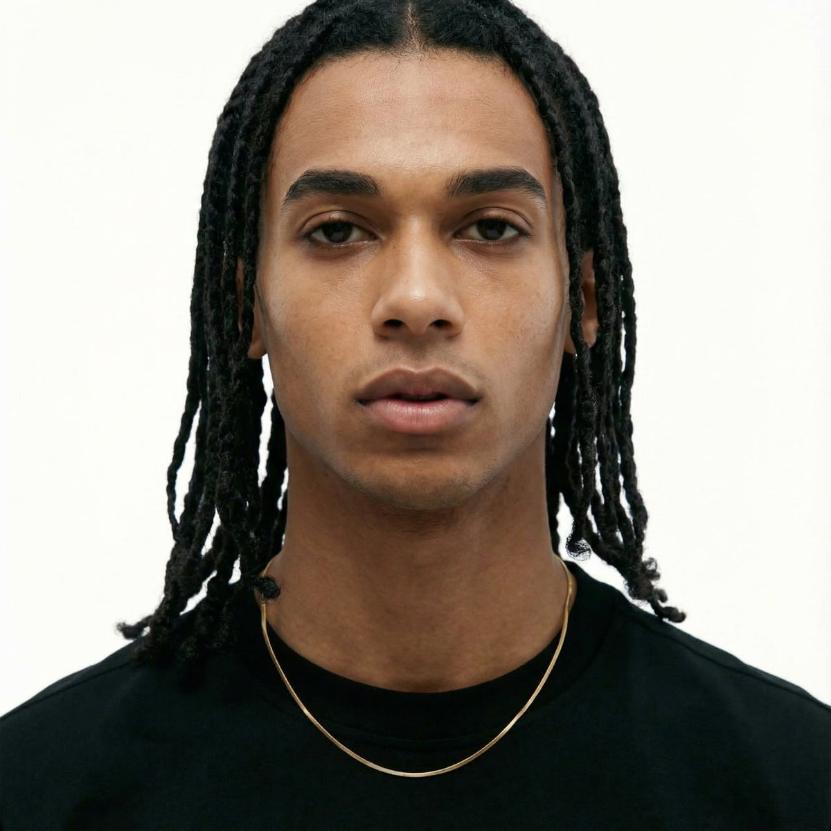 Ultra Thin 18k Gold Snake Chain – 1–1.2mm