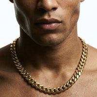 18K Gold Cuban Link Chain - 10-14mm