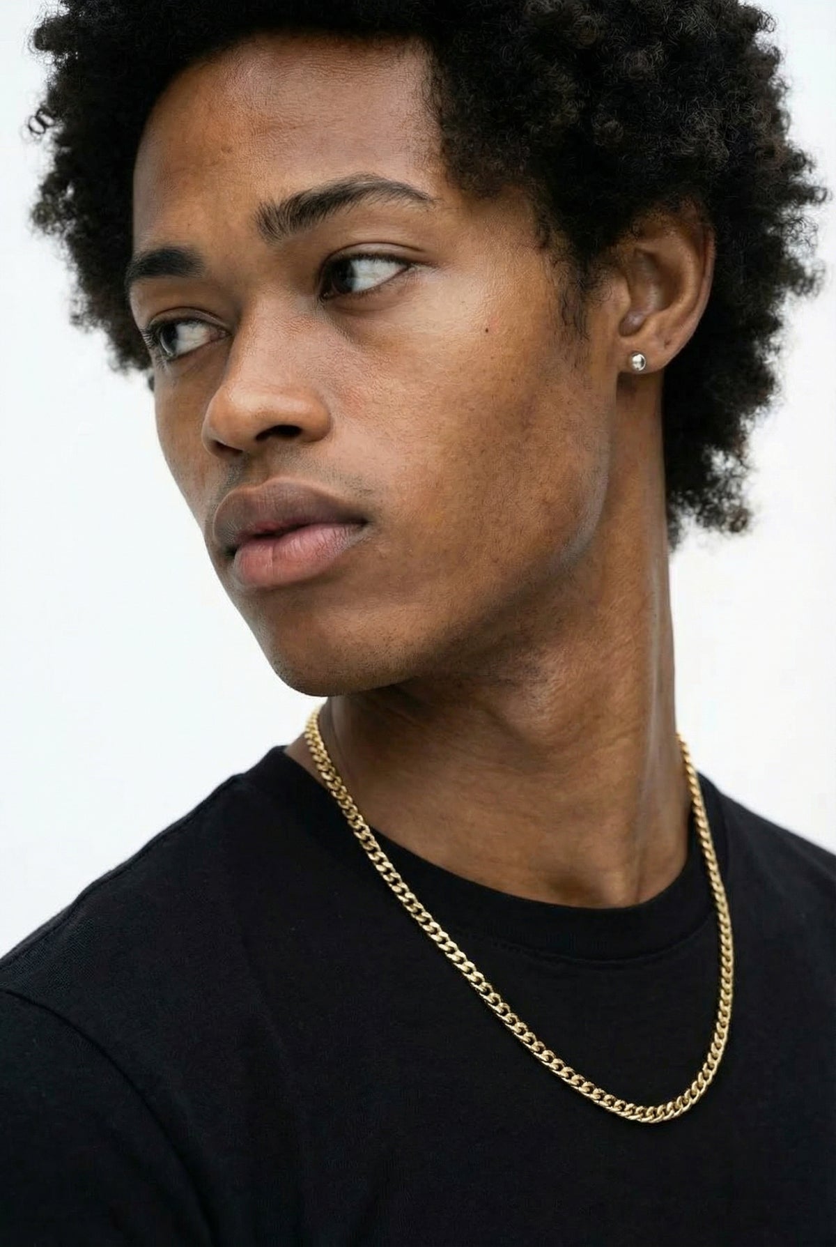 18K Gold Curb Chain - 3-8mm