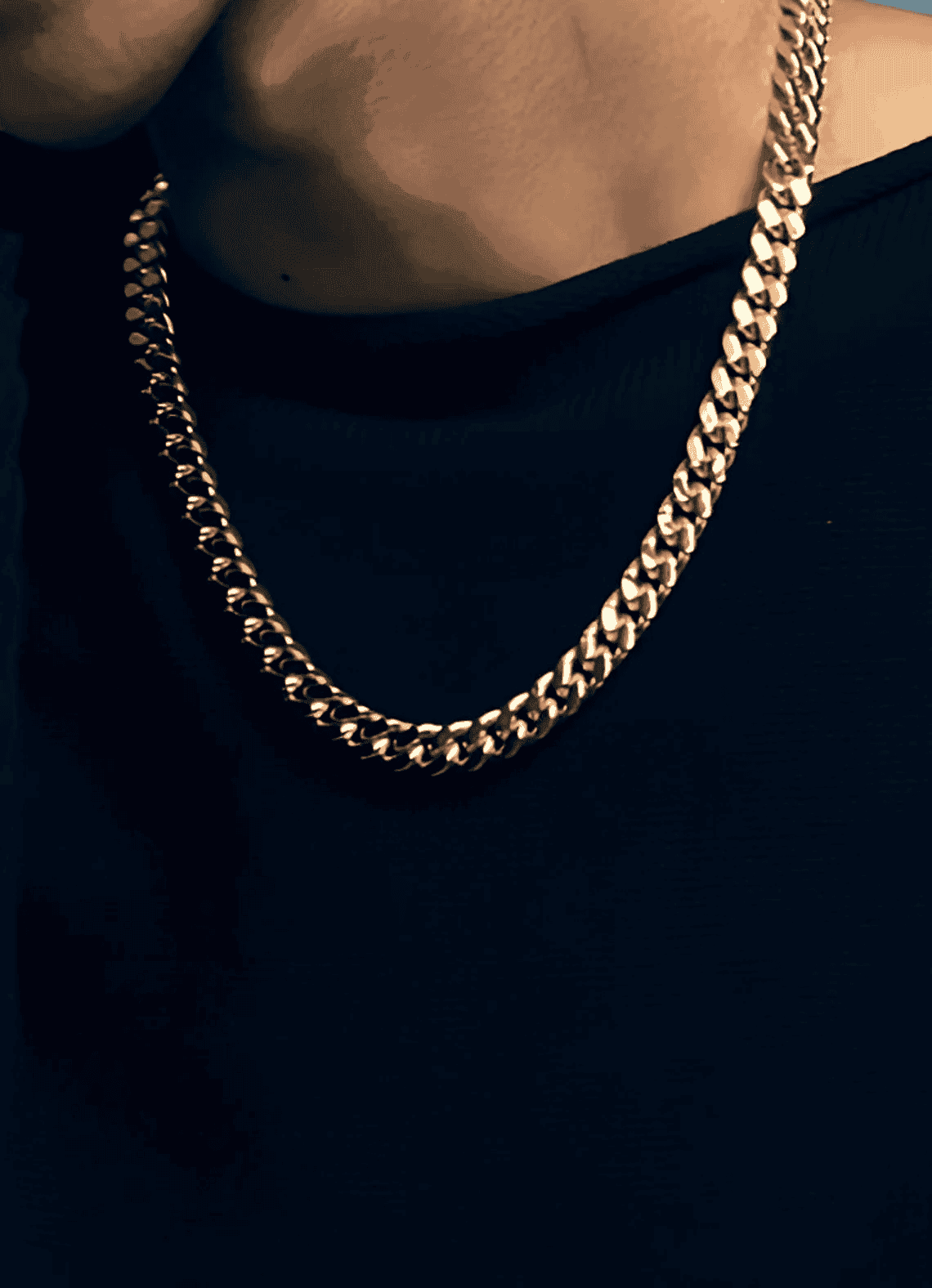 18K Gold Cuban Link Chain - 3-12mm