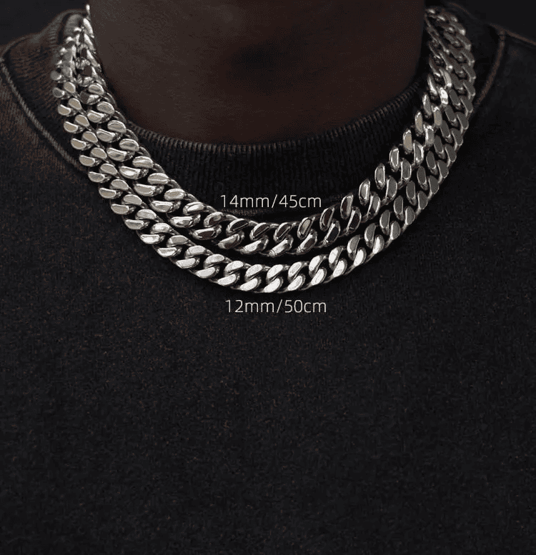 Thick Cuban Link Chain – 10–14mm