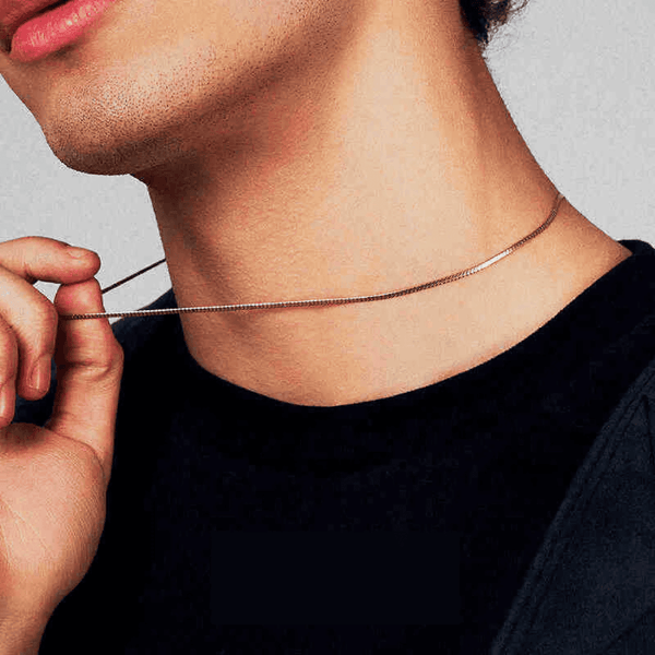 Ultra Thin 18k Gold Snake Chain – 1–1.2mm