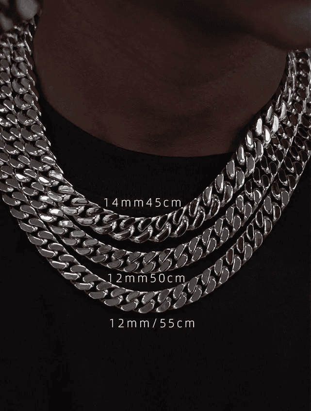 Thick Cuban Link Chain – 10–14mm