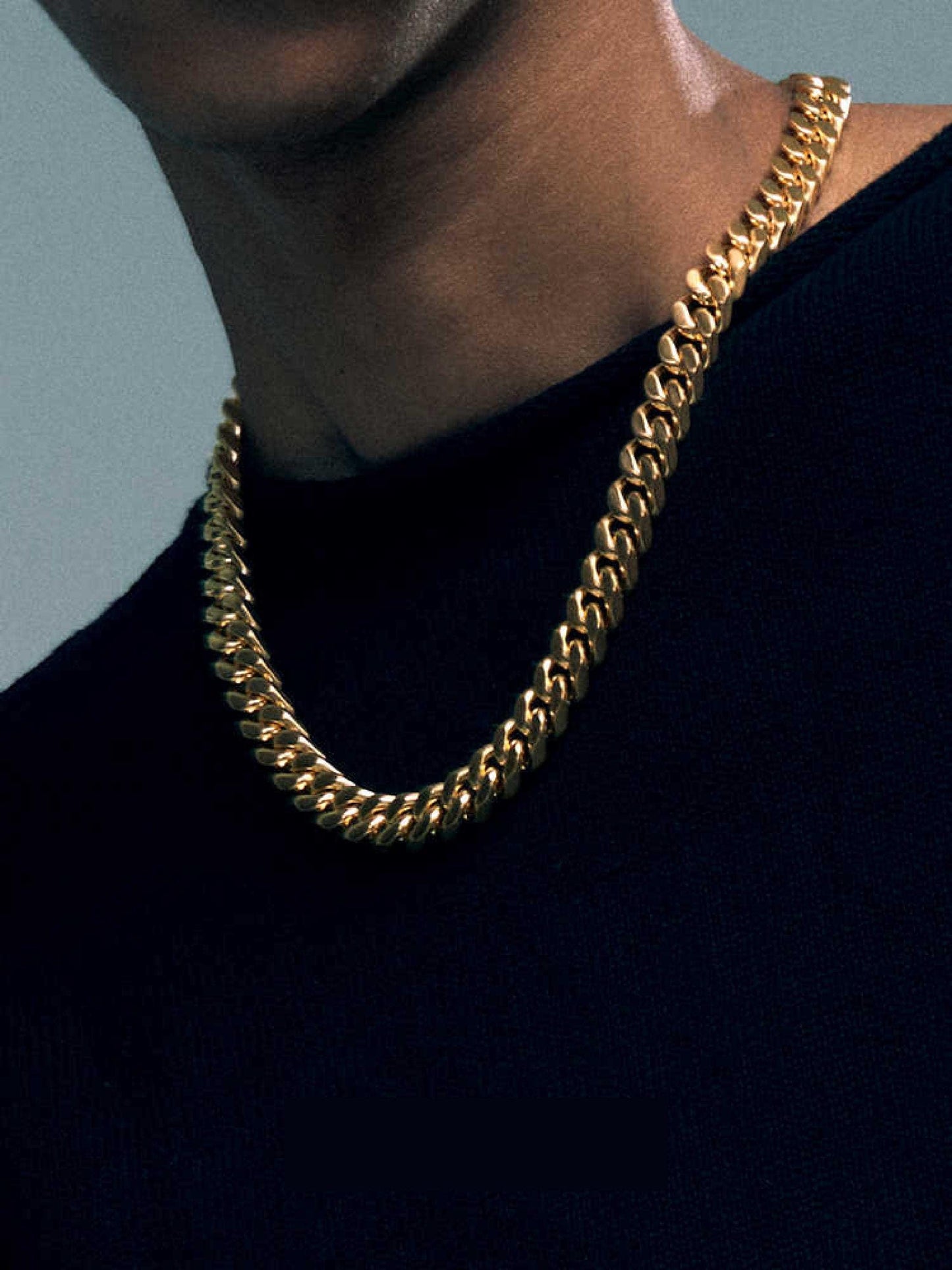 18K Gold Cuban Link Chain - 3-12mm