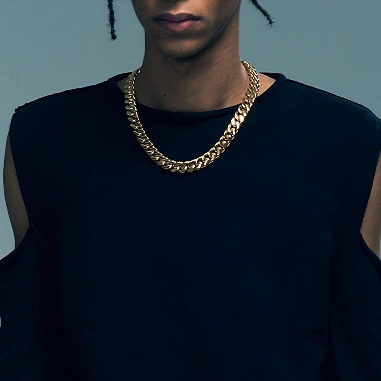 18K Gold Cuban Link Chain - 3-12mm