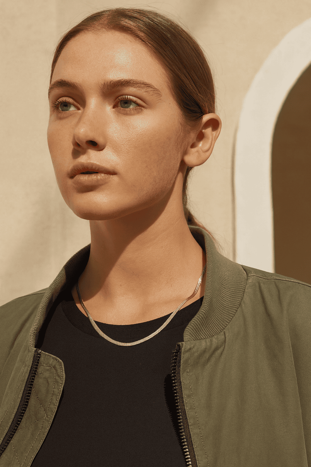 18k Gold Herringbone Necklace