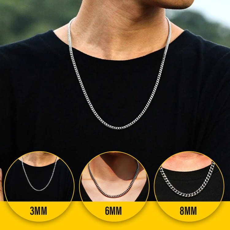Silver Twisted Rope Chain - 3mm/6mm/8mm