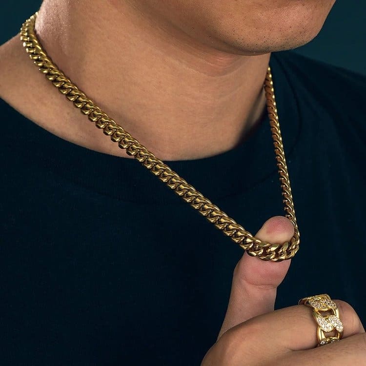 18K Gold Cuban Link Chain - 3mm/6mm/8mm