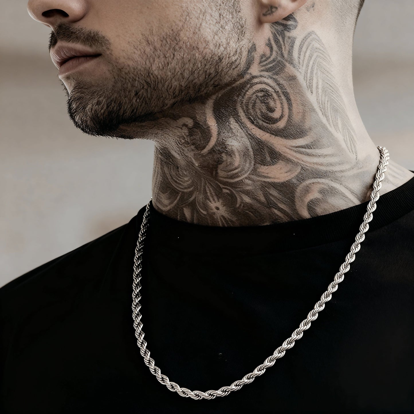 Twisted Rope Chain - 3mm-8mm