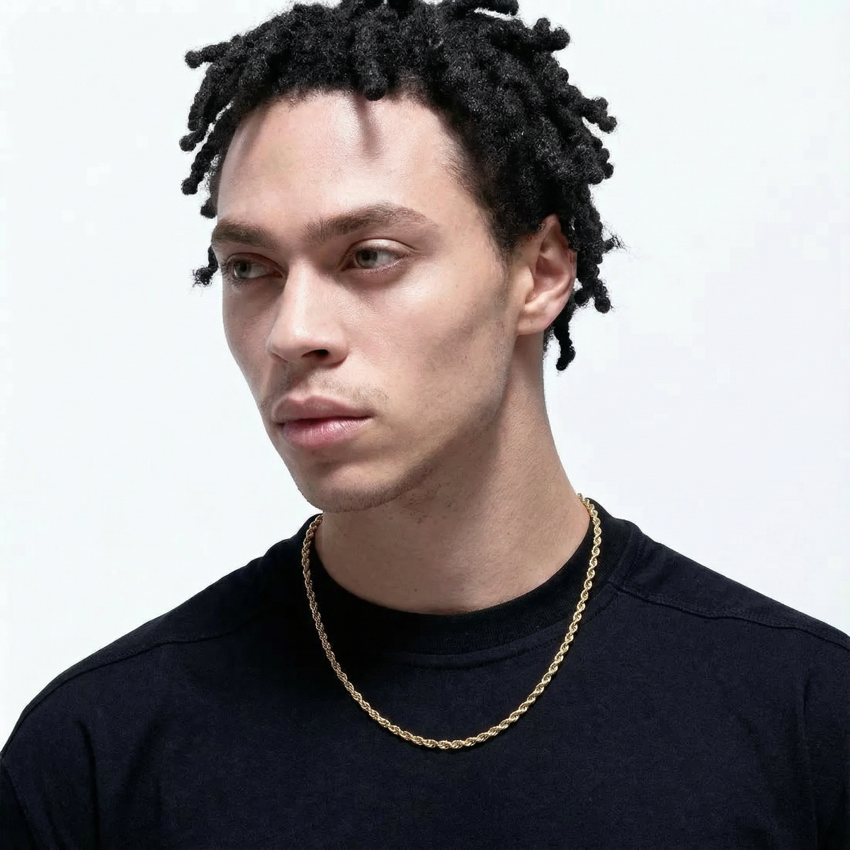 18K Gold Twisted Rope Chain - 3-8mm