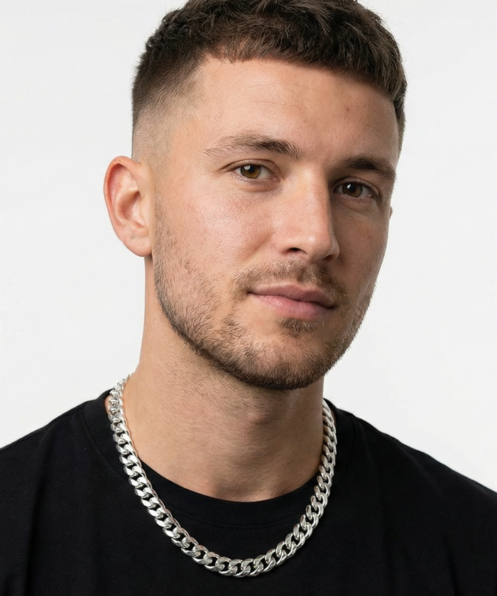 Silver Cuban Link Chain - 3-8mm