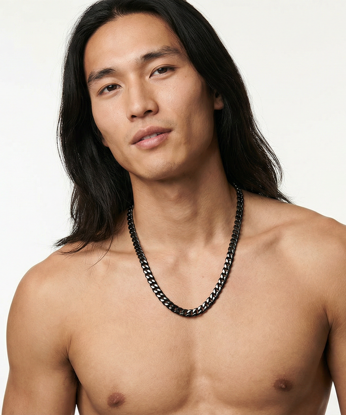 Black Cuban Link - 3-8mm