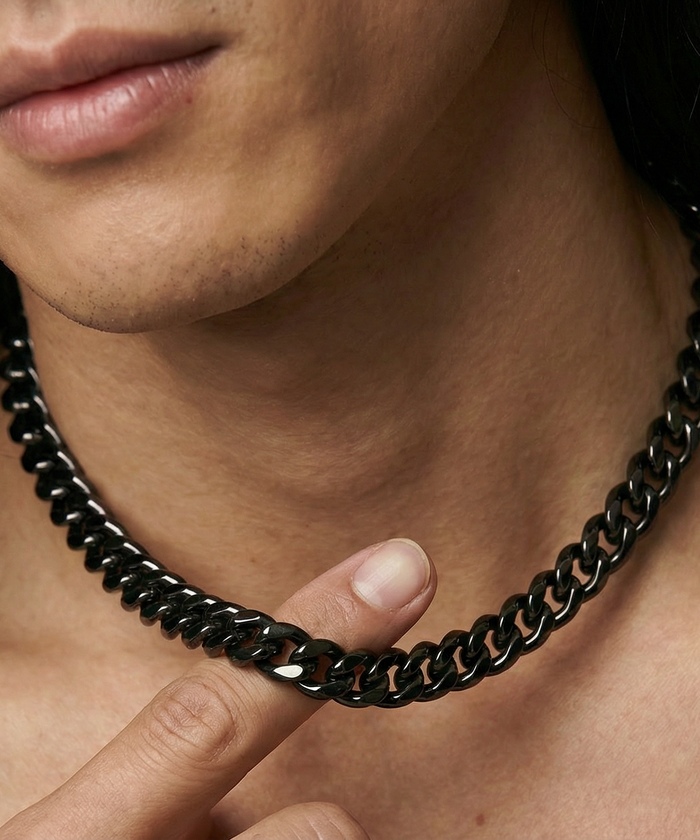 Black Cuban Link - 3-8mm