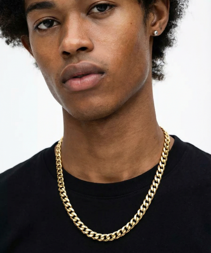 18K Gold Curb Chain - 3-8mm