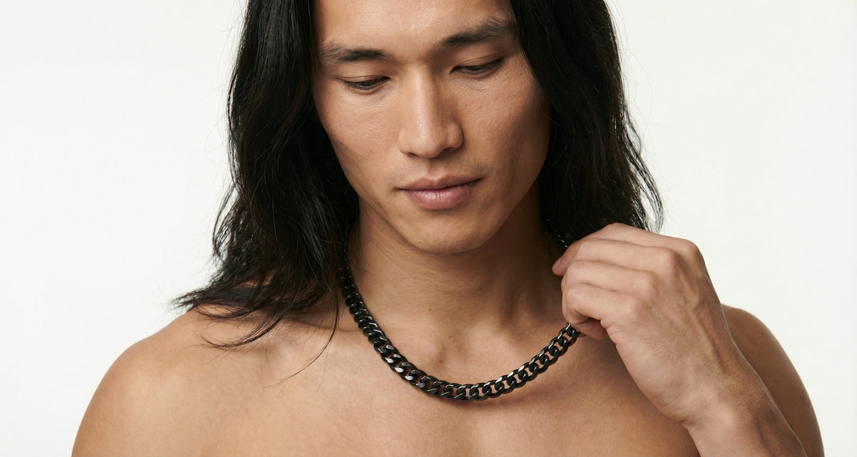 Black Cuban Link - 3-8mm