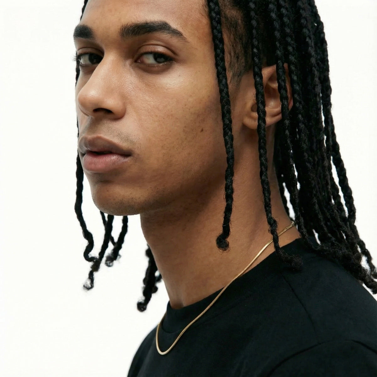 Ultra Thin 18k Gold Snake Chain – 1–1.2mm