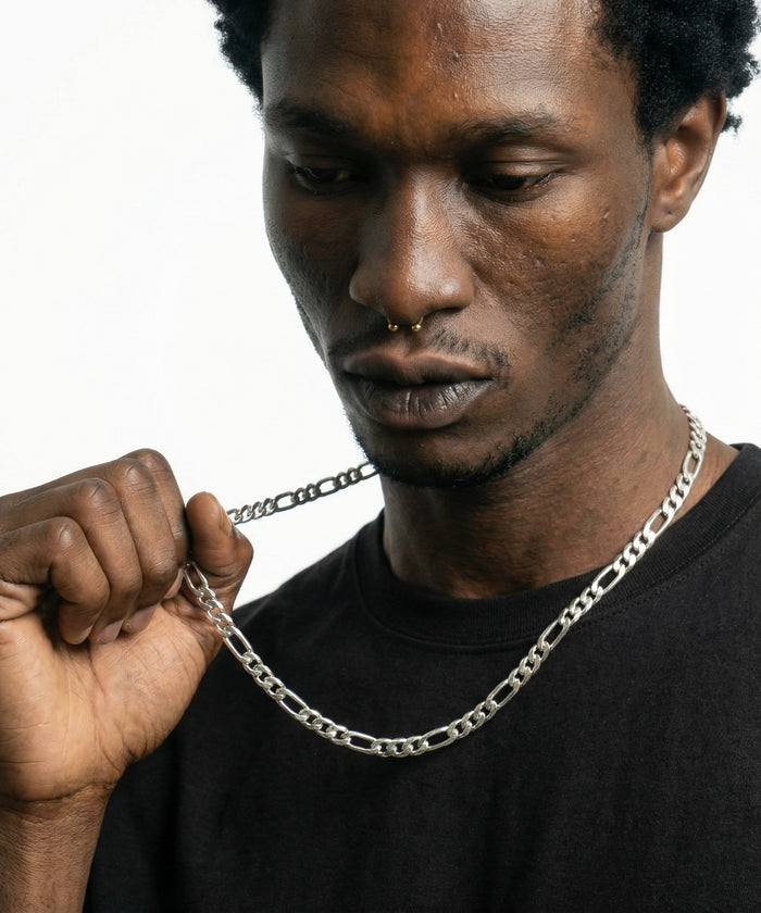 Silver Figaro Chain - 3-8mm