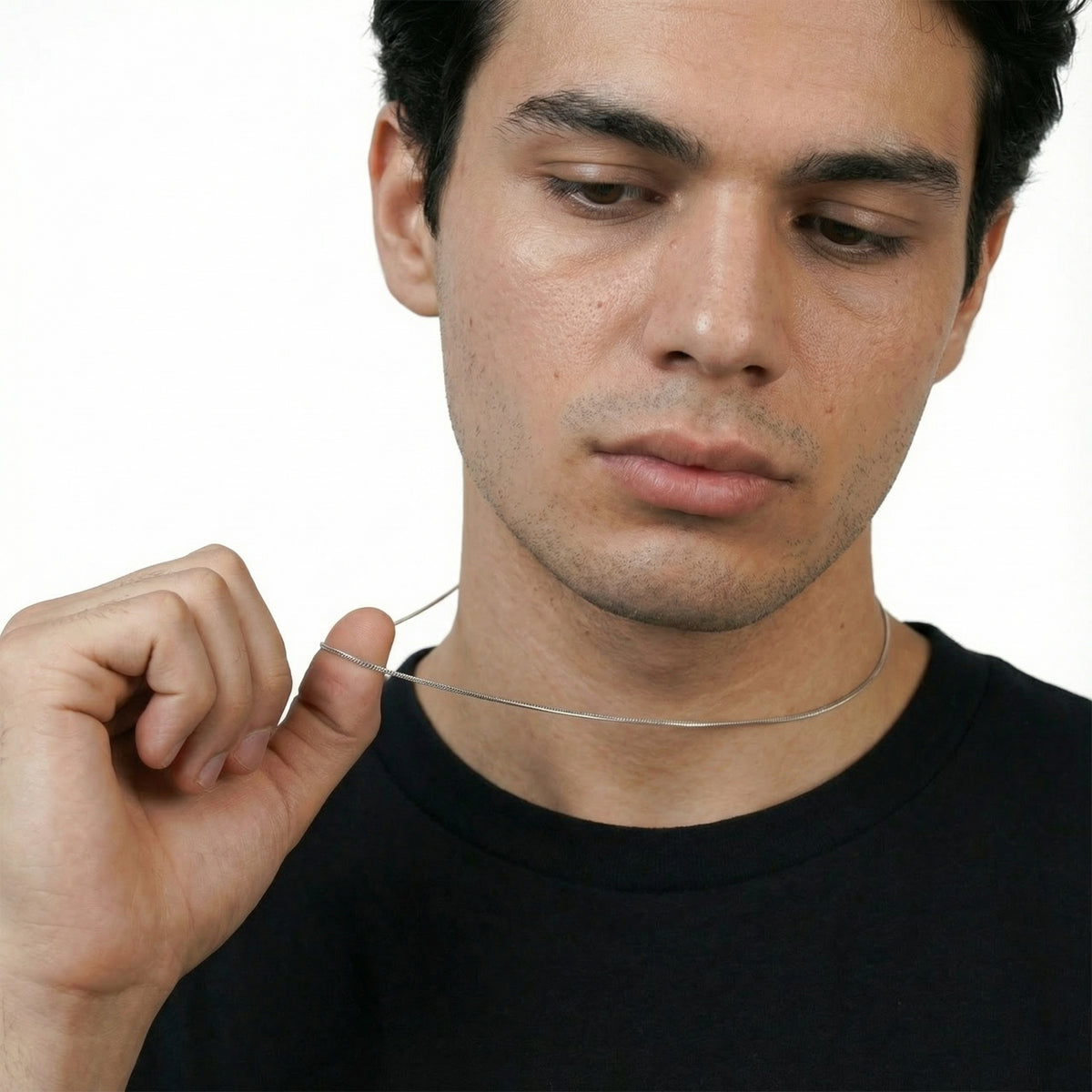 Ultra Thin Silver Snake Chain - 1-1.2mm