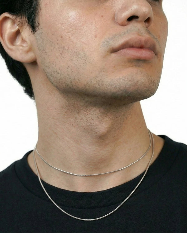 Ultra Thin Silver Snake Chain - 1-1.2mm