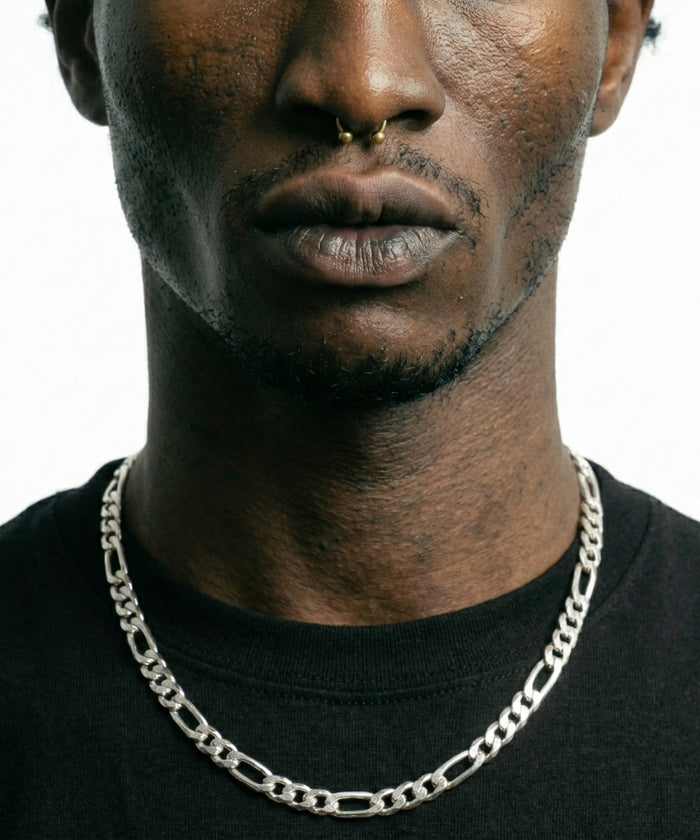 Silver Figaro Chain - 3-8mm