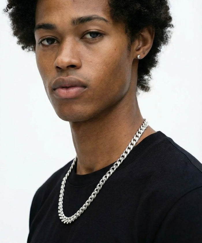 Silver Curb Chain - 3-8mm