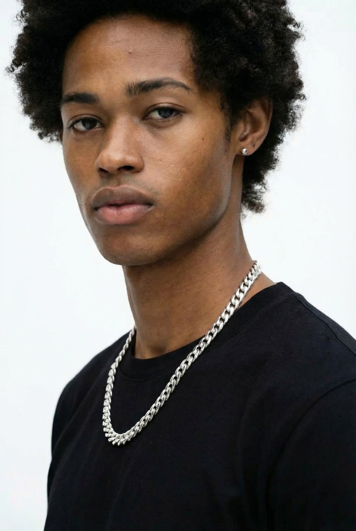 Silver Curb Chain - 3-8mm