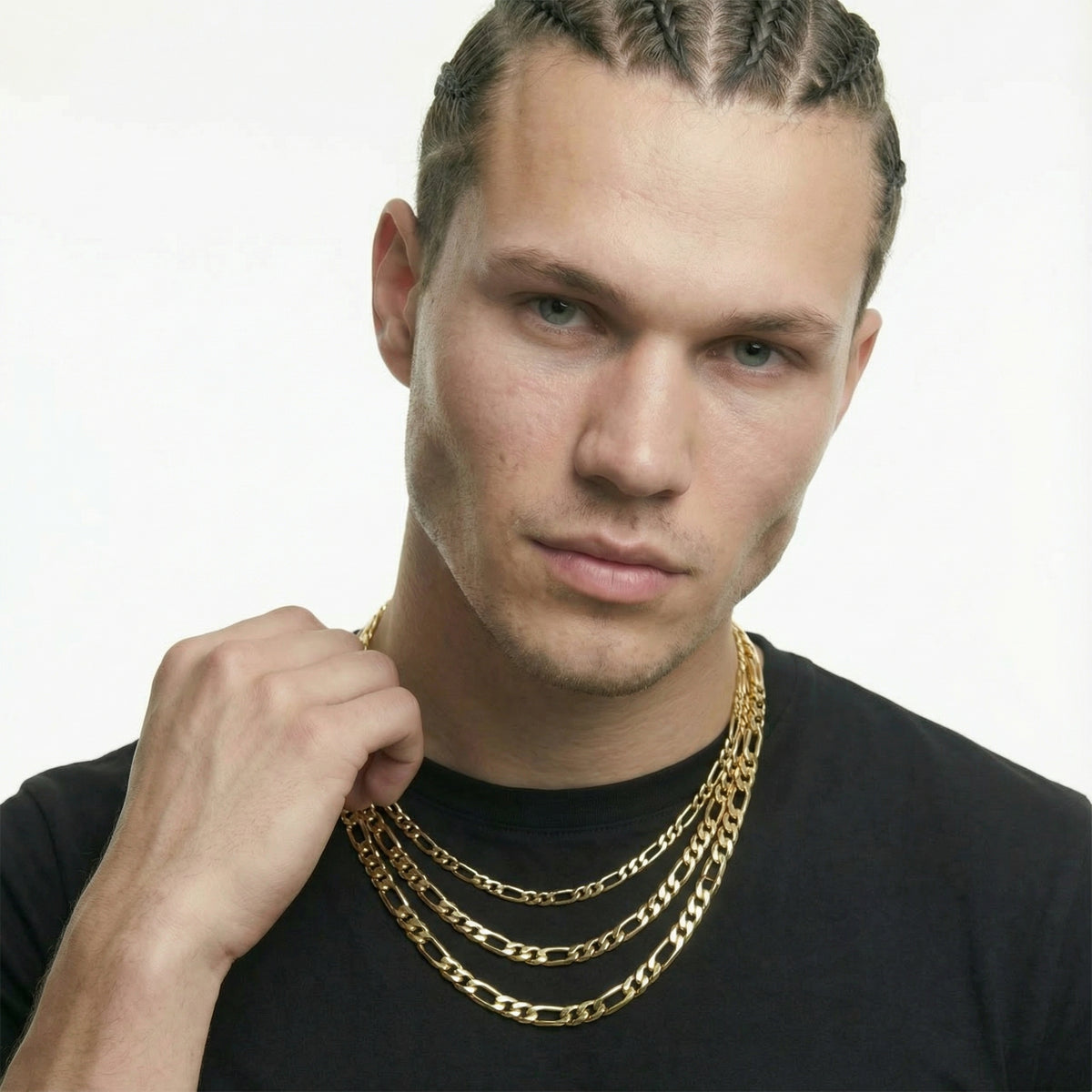 18K Gold Figaro Chain - 3-8mm