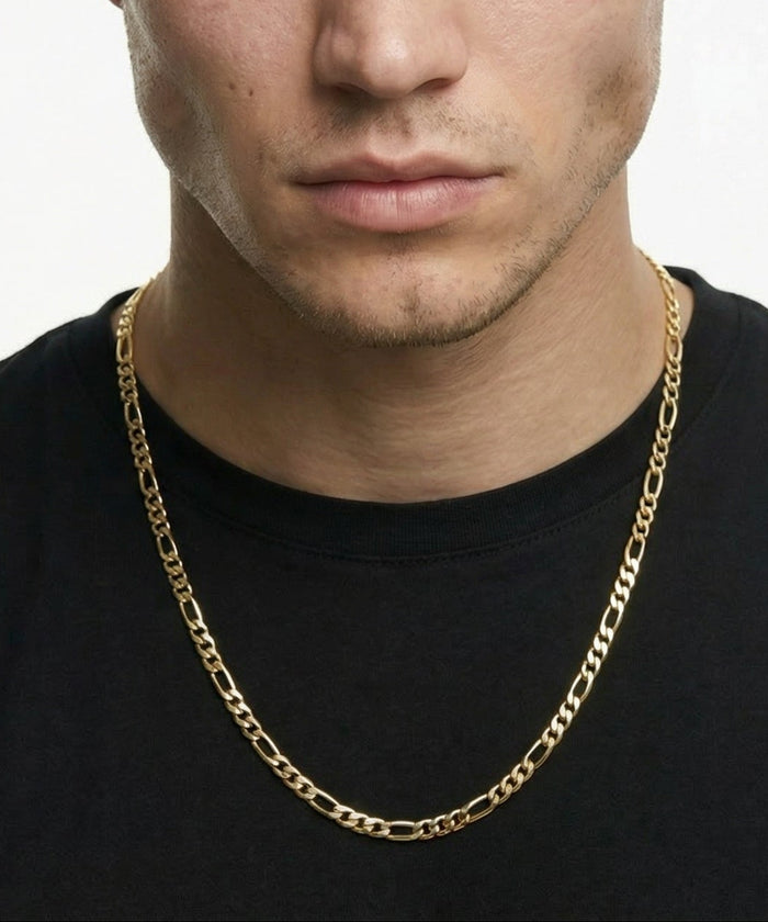 18K Gold Figaro Chain - 3-8mm
