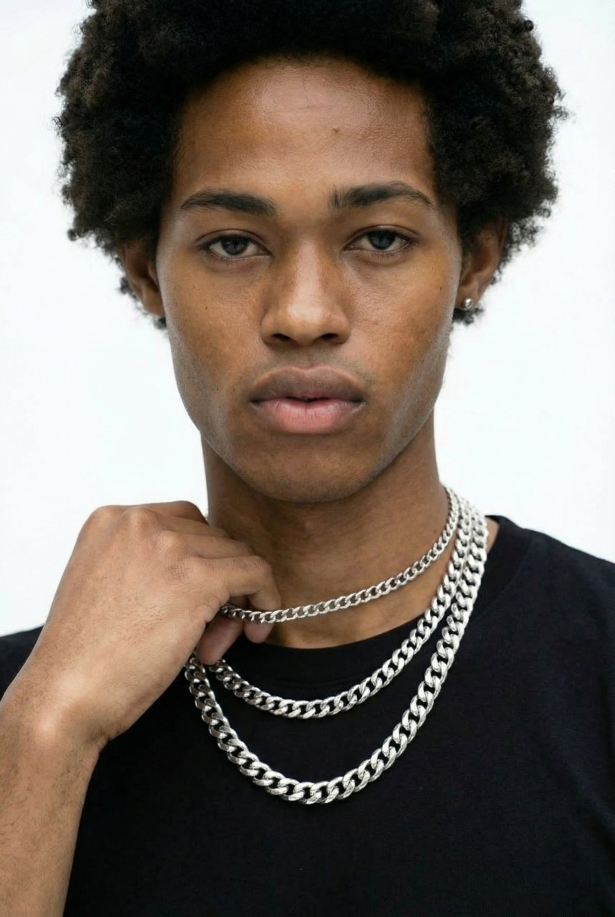 Silver Curb Chain - 3-8mm