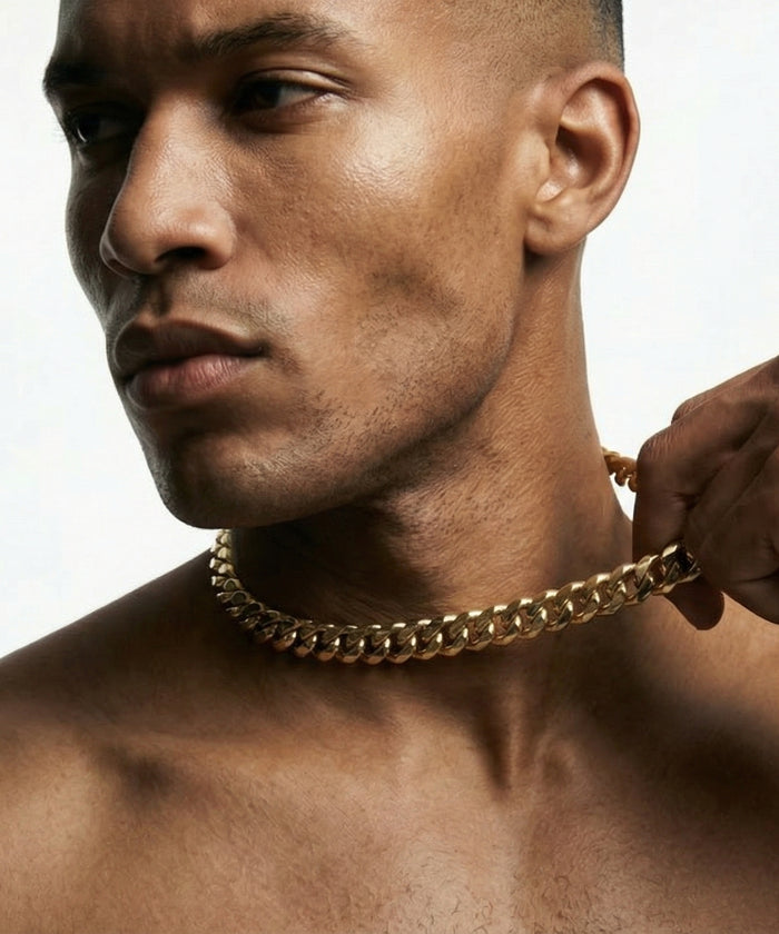 18K Gold Cuban Link Chain - 10-14mm