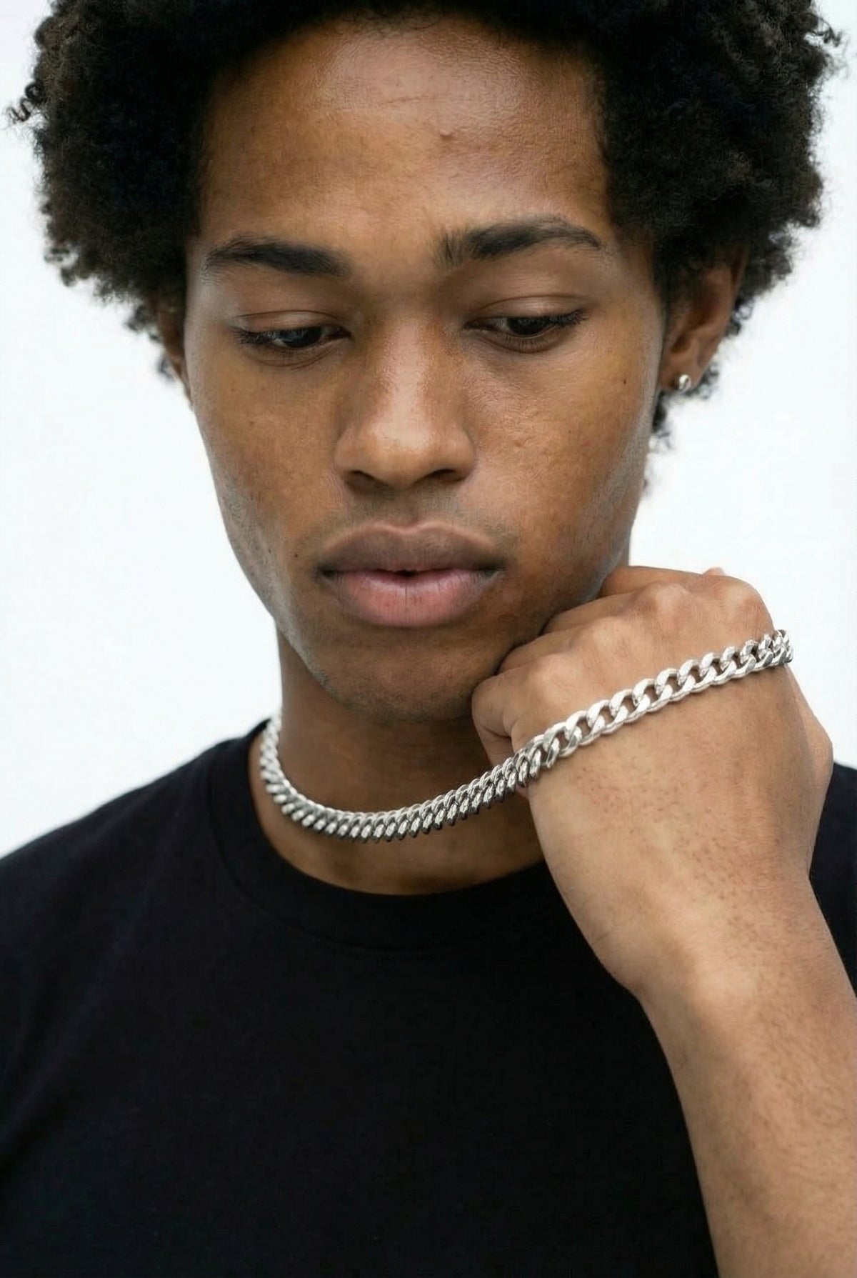 Silver Curb Chain - 3-8mm