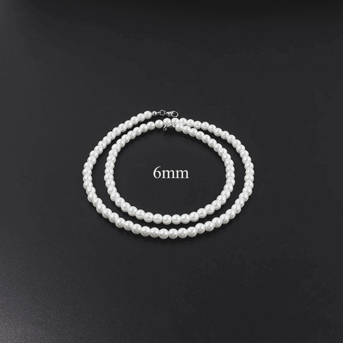 Imitation Pearl Choker Necklace