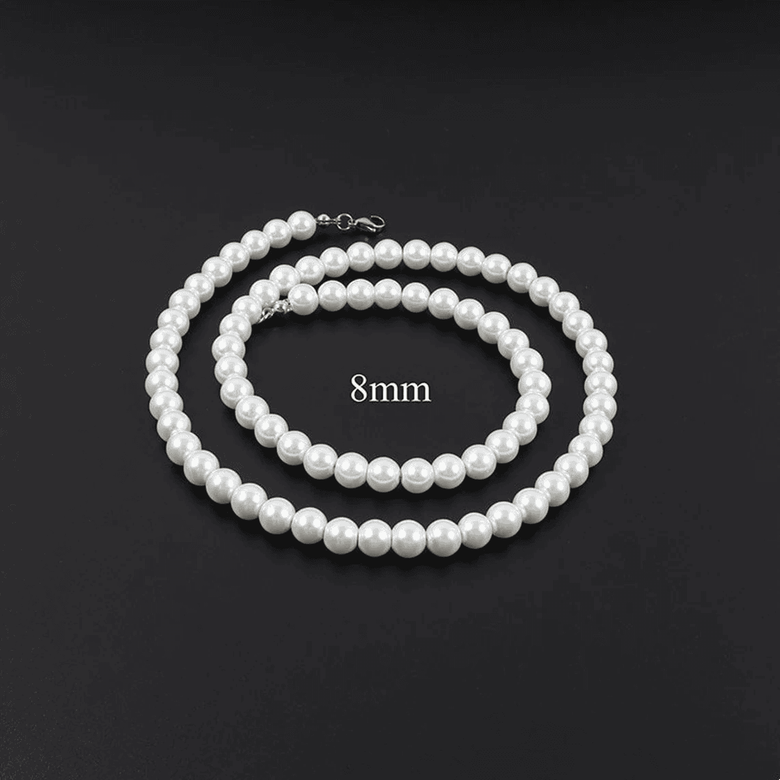 Imitation Pearl Choker Necklace