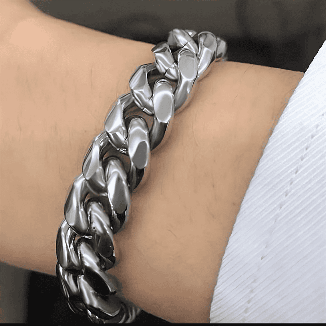 Stainless Steel Silver Bracelet  3mm/5mm/7mm/9mm/11mm