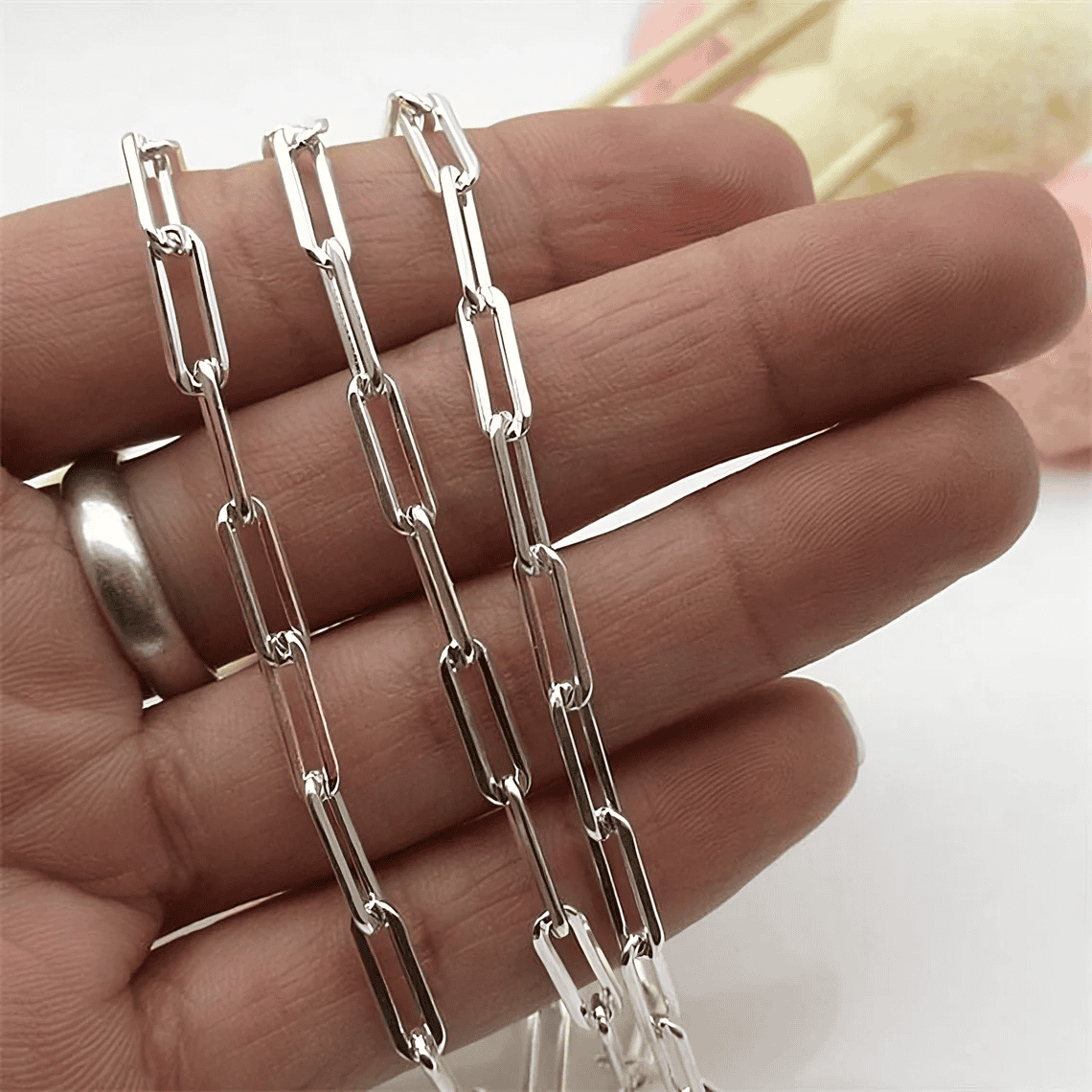 Paperclip Necklace  4mm/5mm/6mm