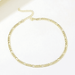 18k Yellow Gold Figaro Chain Necklace 3mm/6mm/8mm