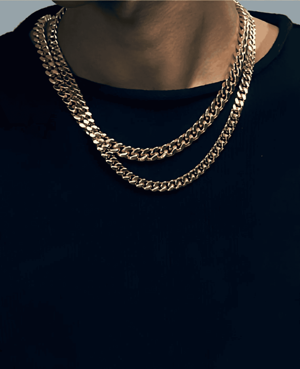 18K Gold Cuban Link Chain - 10MM 12MM 14MM