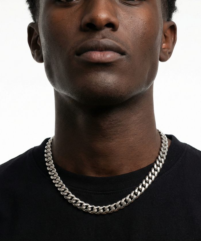 Platinum Cuban Link Chain - 3-8mm
