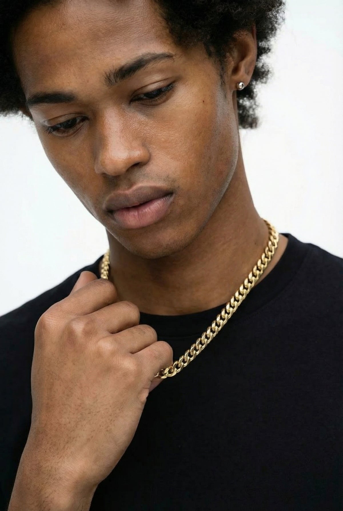 18K Gold Curb Chain - 3-8mm