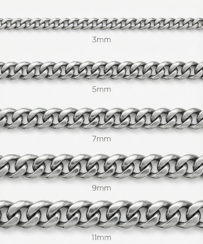 Cuban Link Bracelet – 3–11mm