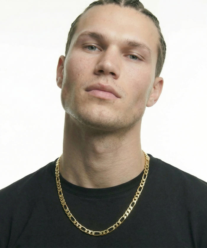 18K Gold Figaro Chain - 3-8mm