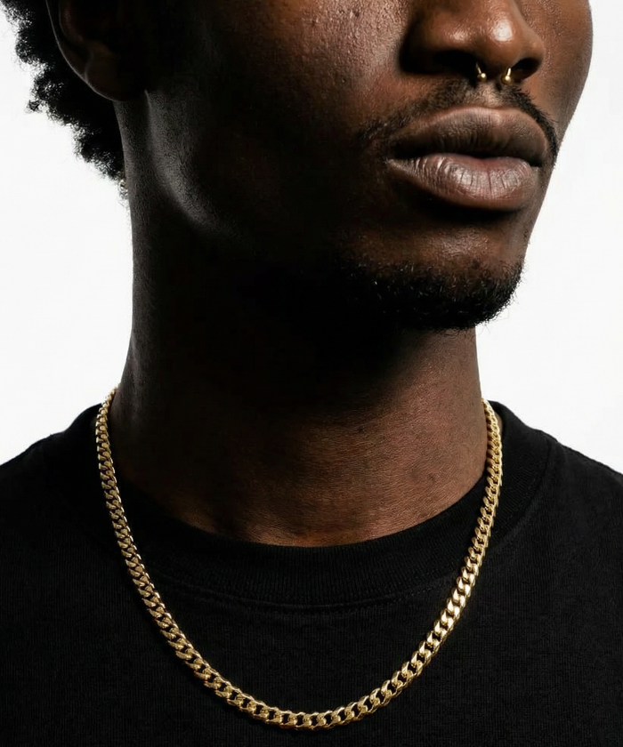 18K Gold Cuban Link Chain - 3-8mm