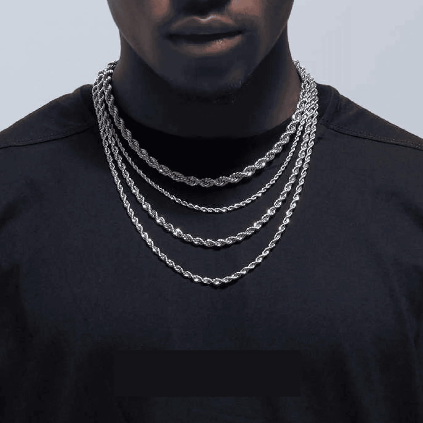 Twisted Rope Chain - 3mm-8mm