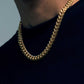18K Gold Cuban Link Chain - 3-12mm